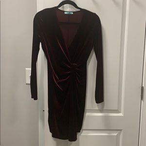 Cranberry shimmering dress
